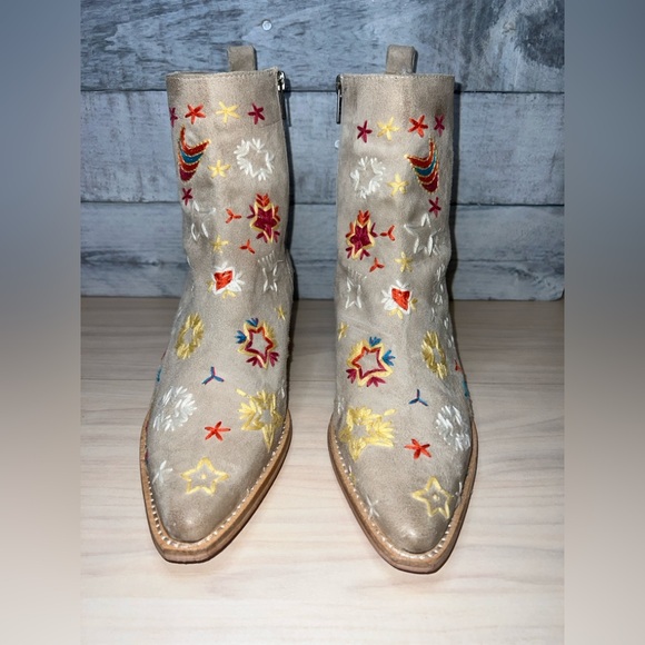 FREE PEOPLE NWOB WOMEN'S BOWERS EMBROIDERED WESTERN BOOTS - Picture 9 of 16